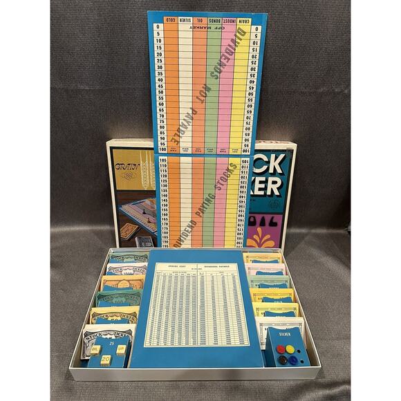 VTG RARE Stock Ticker Board Game Bilingual Canadian Ed Good Condition 1980s - Picture 1 of 4